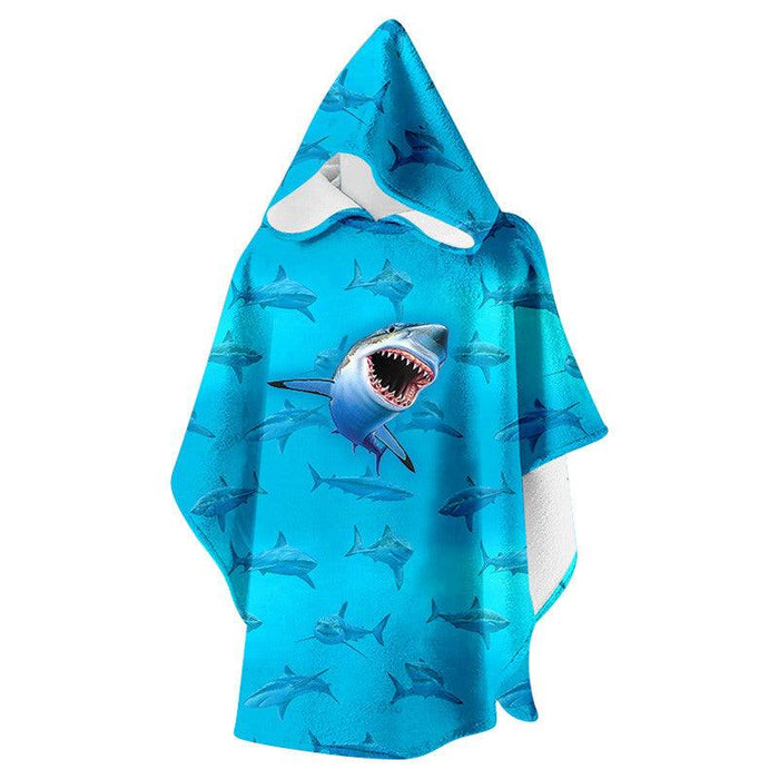SLIPSTOP Boy's Meg Junior Poncho Towel - Blue - Adventure HQ