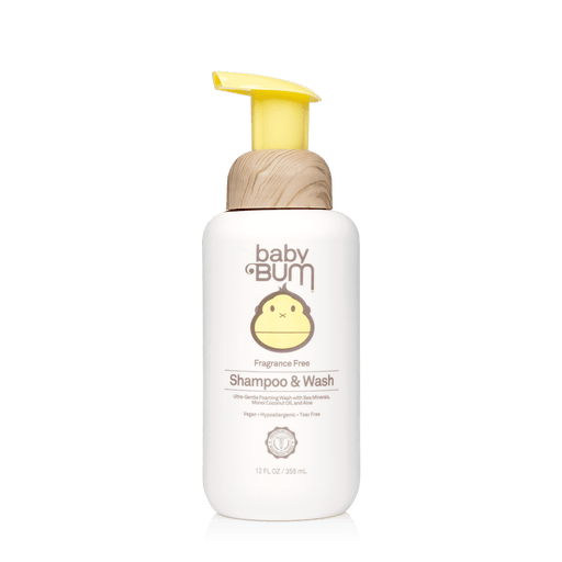 SUN BUM Baby Bum Fragrance Free Shampoo and Wash 12 Ounce - Adventure HQ