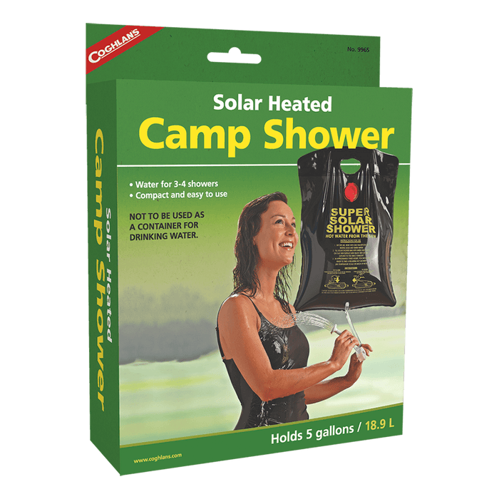 COGHLANS Solar Heated Camp Shower - 18.9 Liter - Adventure HQ