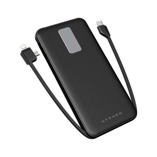 HYPHEN X-Series Slim Power Bank 10,000mAh - Black - Adventure HQ