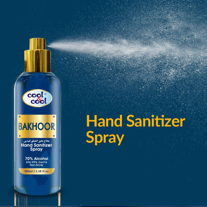 COOL & COOL Hand Sanitizer Spray 100ML- Bakhoor - Adventure HQ