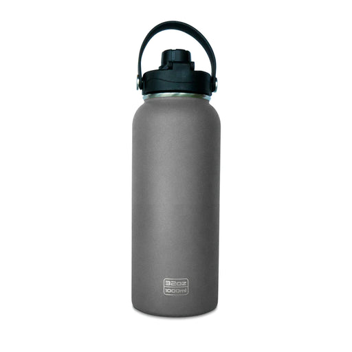 WAICEE 1000ML Stainless Steel Water Bottle - Steel Grey - Adventure HQ