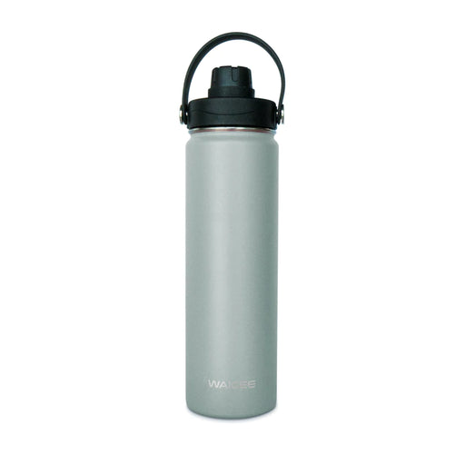 WAICEE 650ML Stainless Steel Water Bottle - Steel Grey - Adventure HQ