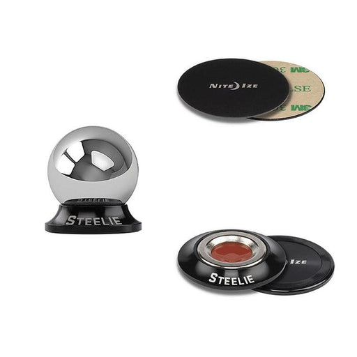 NITE IZE Steelie Orbiter Dash Mount Kit - Black | Orbiter Magnetic Socket | 3M® VHB® Adhesive - Adventure HQ