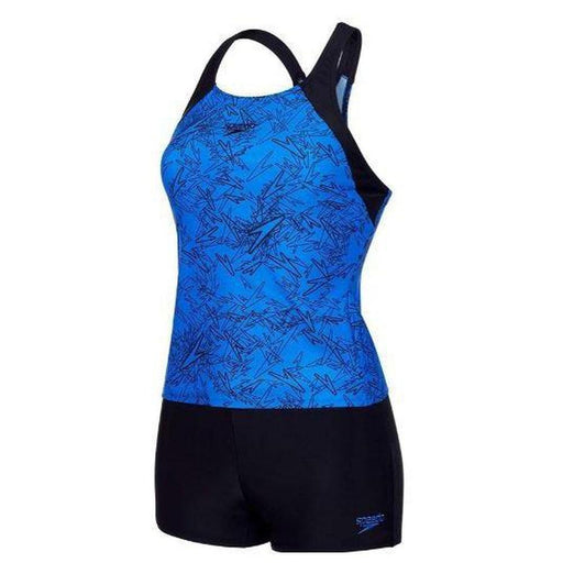 SPEEDO Boom Allover Tankini - Blue/Black - Adventure HQ