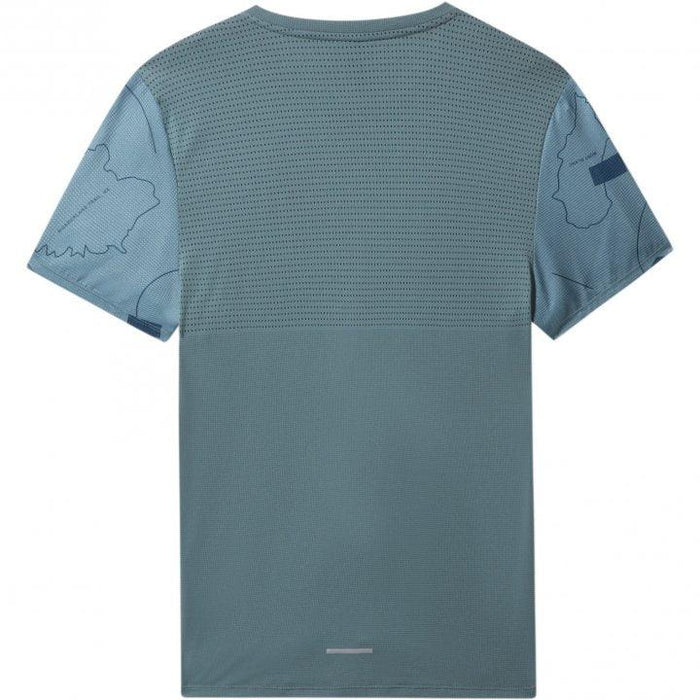 THE NORTH FACE Men's Printed Sunriser Short Sleeve Shirt - Goblin Blue - Adventure HQ