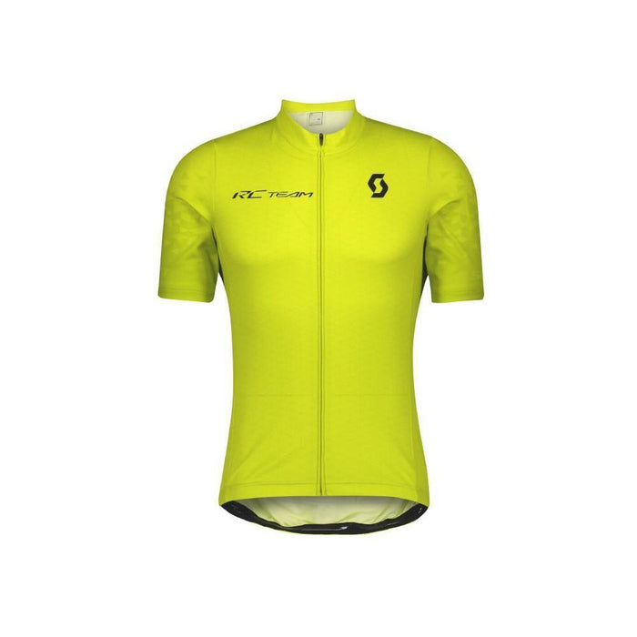 SCOTT Men's RC Team 10 Short Sleeve Shirt Small - Sulphur Yellow/Black - Adventure HQ