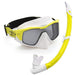 AQUA LUNG Combo Versa Snorkel Black/Yellow Swimming Goggles - Adventure HQ